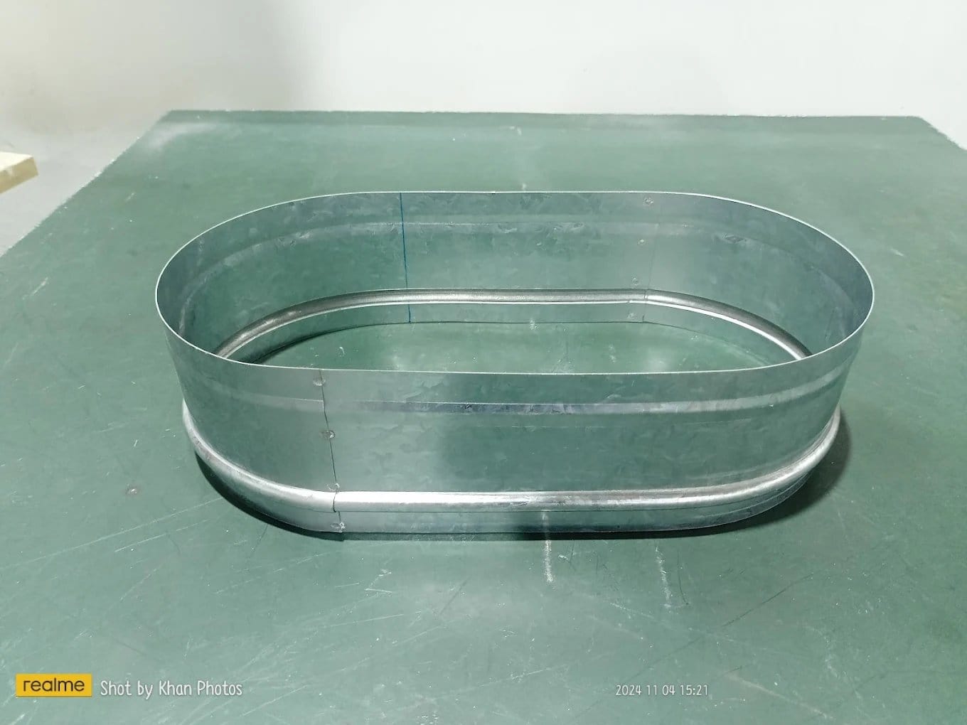 Flat oval duct collar (flanged)