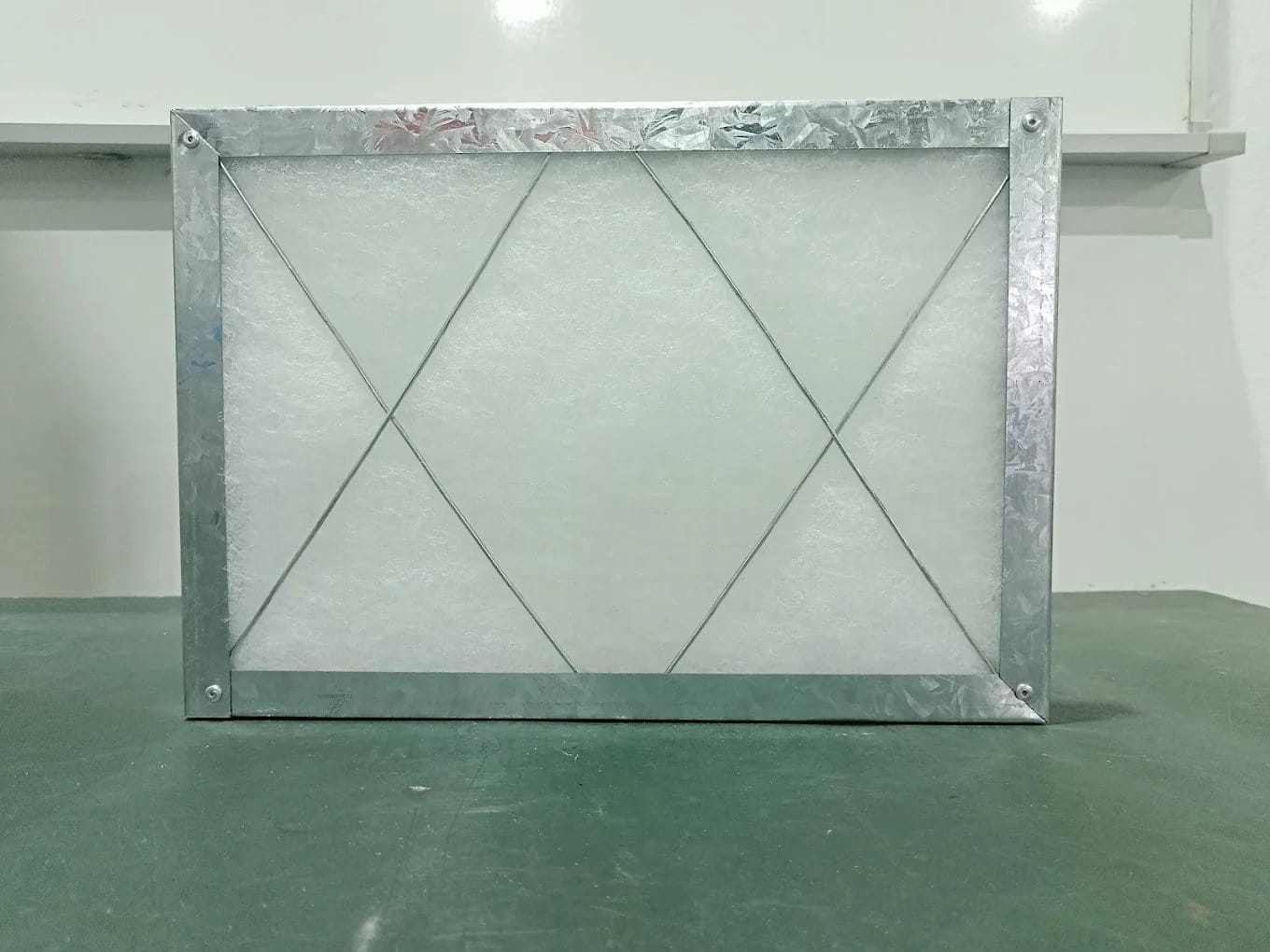 Panel air filter (diamond mesh)