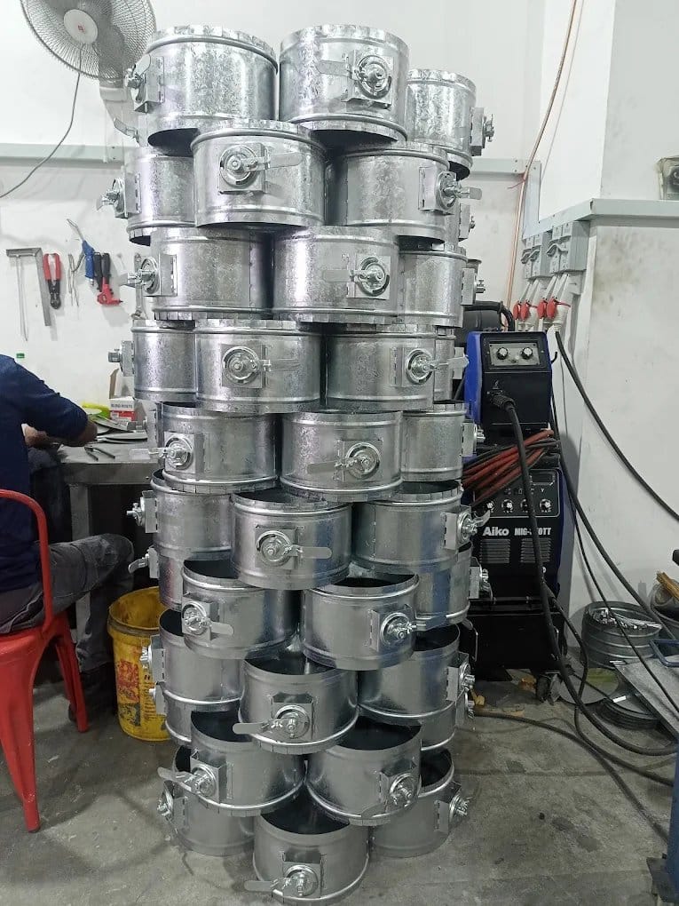 Round volume control dampers